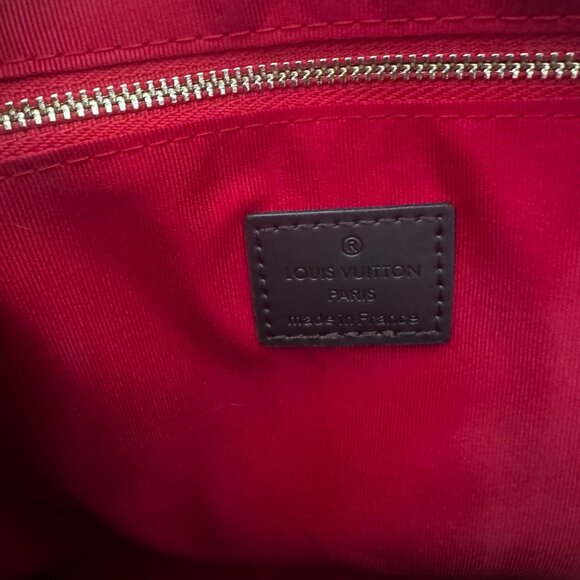 Large Duffel Top Handle With Crossbody Strap Brown Check LV - Picture 8 of 10